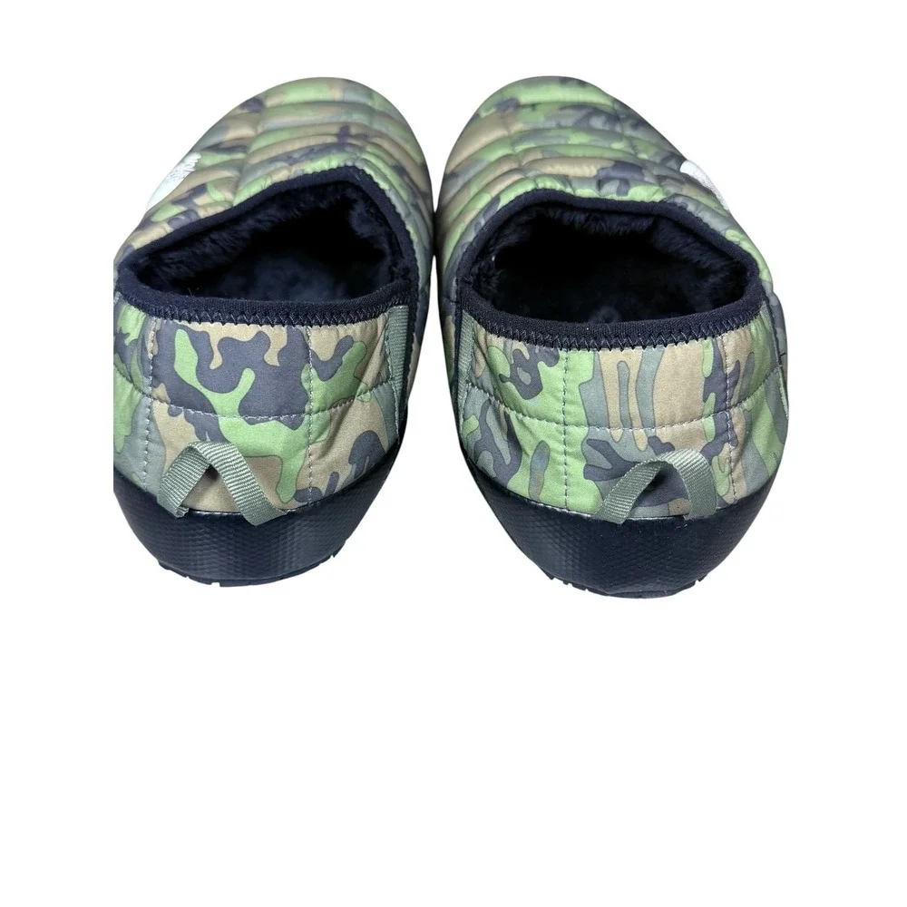 The North Face ThermoBall Traction Mules V Camo Slippers Mens 12 NF0A3UZN Green